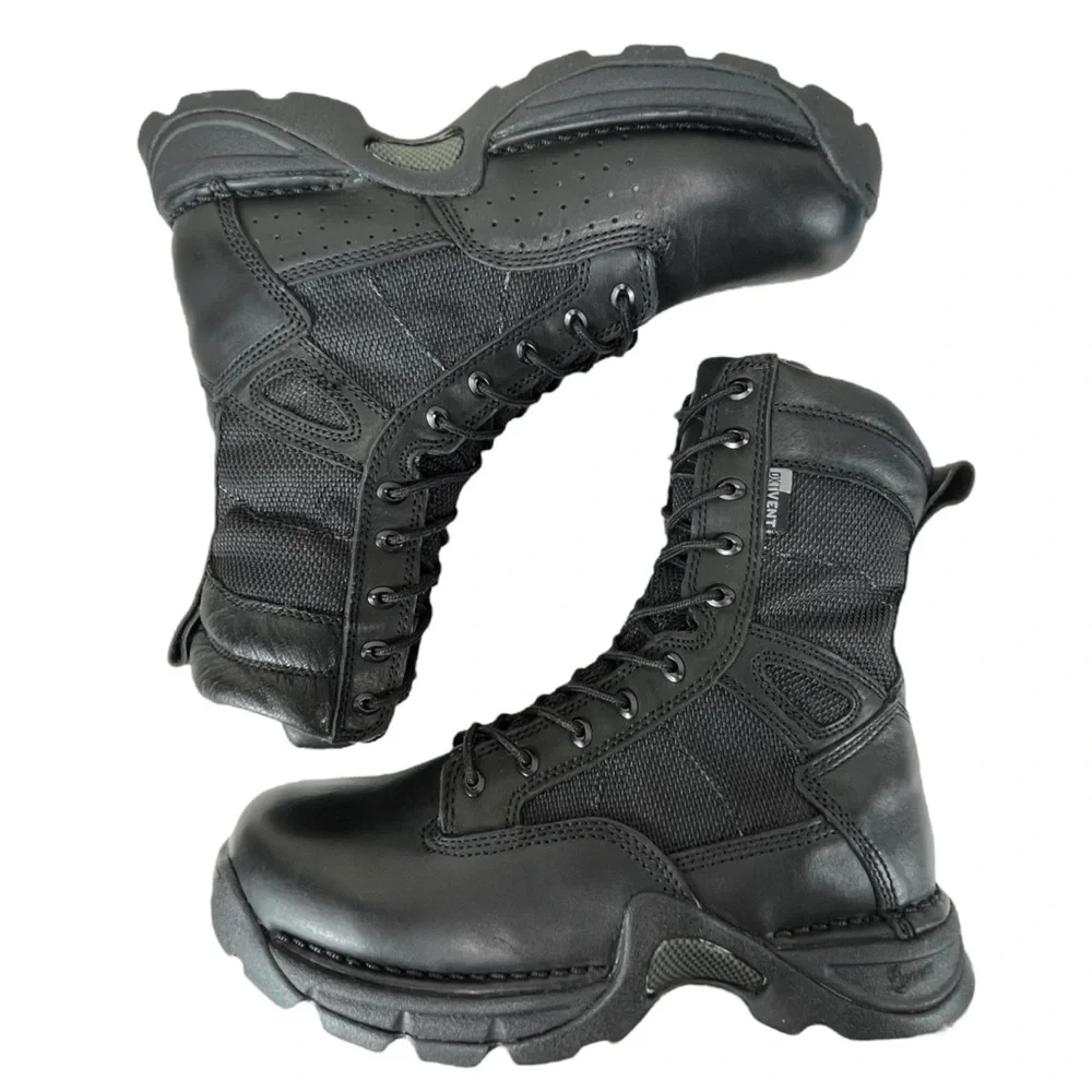 Danner Men 8D Striker II Black Leather Tactical Duty Boots‎ 8 Inch Vent 42290